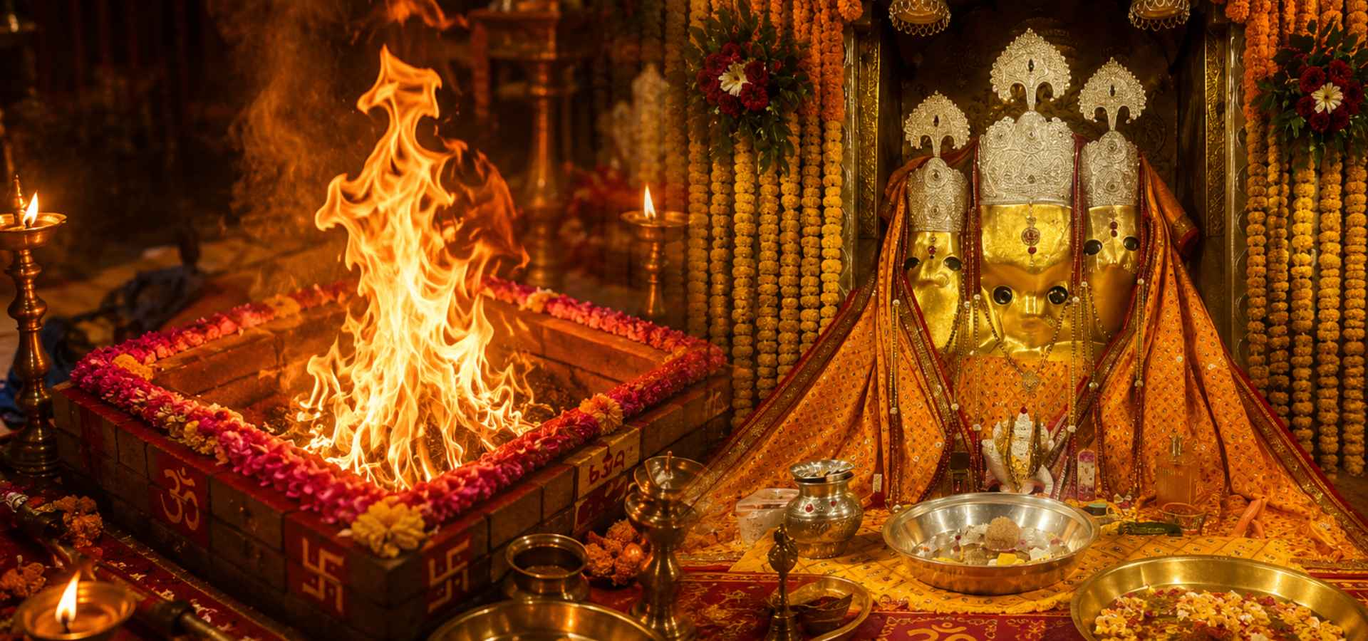 माँ बगलामुखी हवन की पूजा तस्वीर
