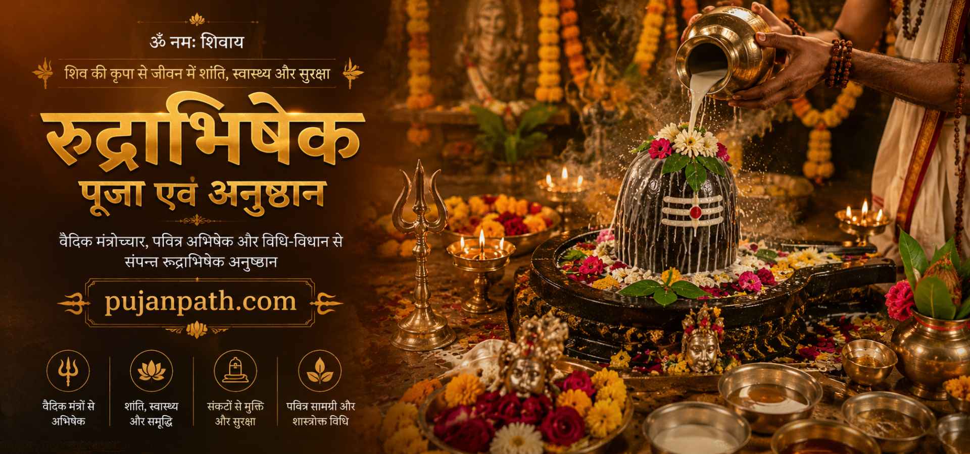 रुद्राभिषेक की पूजा तस्वीर